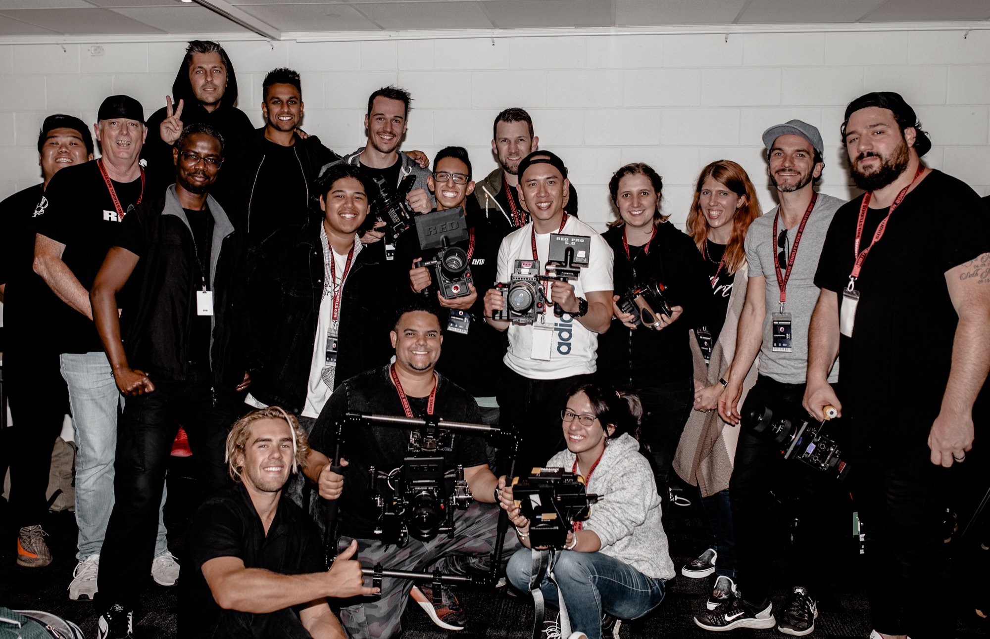 The 2019 Live Concert Masterclass class with their cameras
